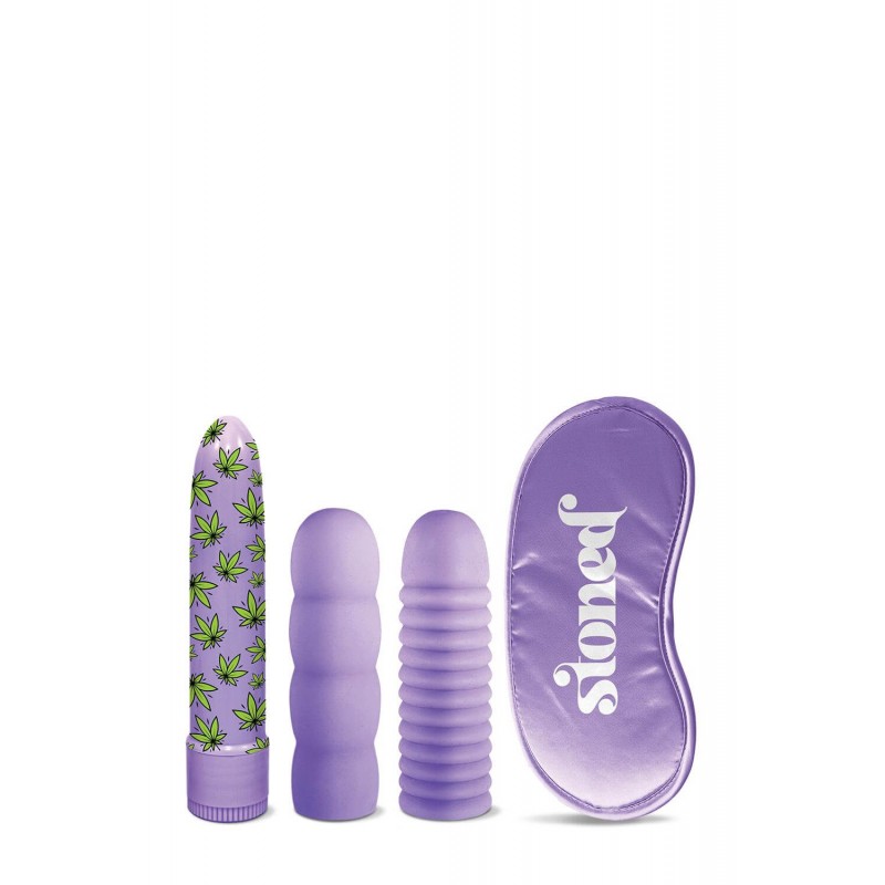 Stoner Bonga Bunga - rúd vibrátor szett (4 részes) - lila 59770 termék bemutató kép