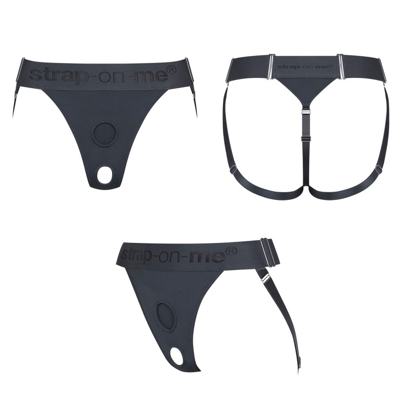 Strap-on-me - alsó felcsatolható dildóhoz - XS-XXL (szürke) 86966 termék bemutató kép