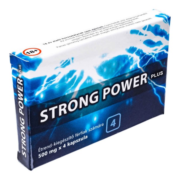 Strong Power Plus - étrendkiegészítő kapszula férfiaknak (4db)