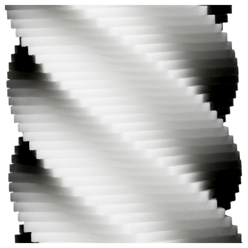 TENGA 3Dx Spiral - spirál mintás maszturbátor (fehér) 148443 termék bemutató kép