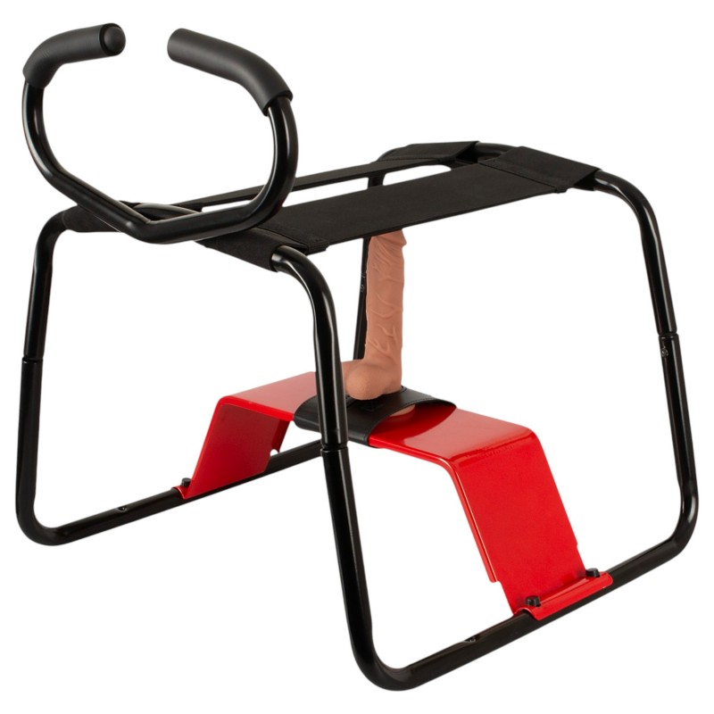 THE BANGER - Ultimate Sex Stool szexszék élethű dildóval (fekete) 145159 termék bemutató kép