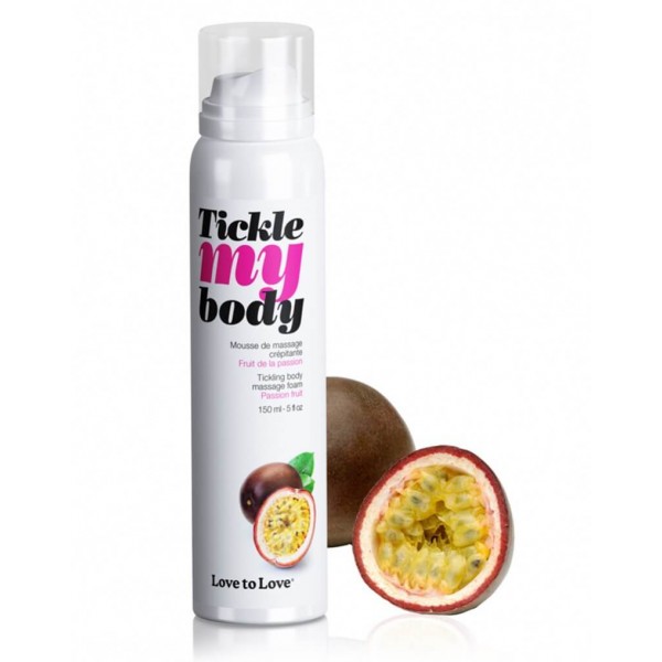 Tickle my body - bizsergető masszázs hab - passion fruit (150ml)