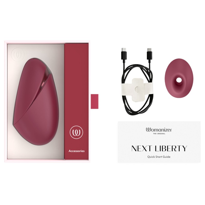 Womanizer Next Liberty - léghullámos csiklóizgató (piros) 149571 termék bemutató kép
