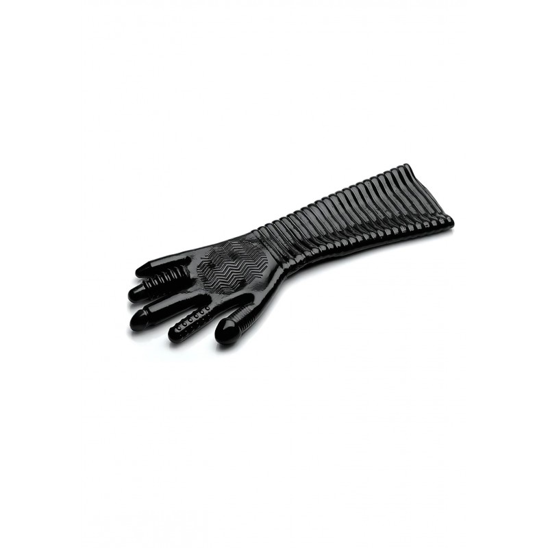 XR Brands - Pleasure Fister - textúrált öklöző kesztyű (fekete) 135552 termék bemutató kép