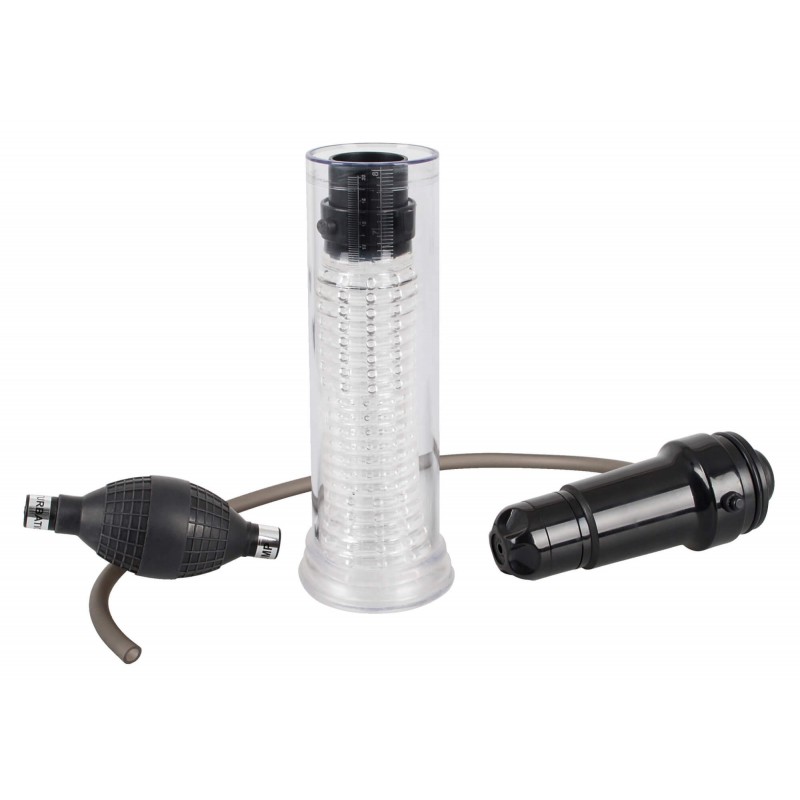 You2Toys - 2in1 - péniszpumpa és maszturbátor egyben (átlátszó) 61677 termék bemutató kép