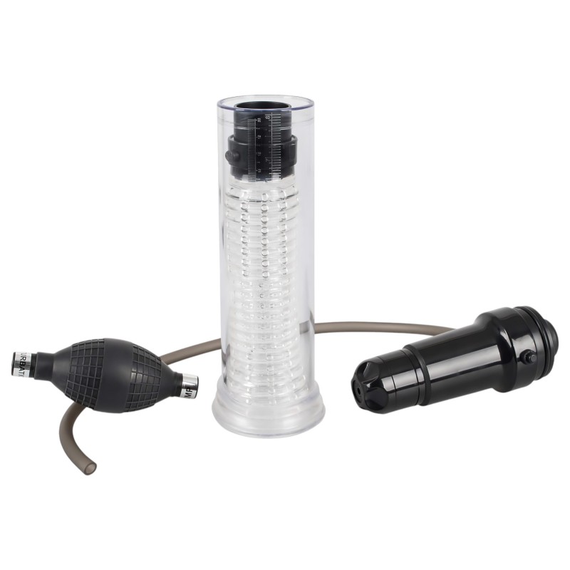 You2Toys - 2in1 - péniszpumpa és maszturbátor egyben (átlátszó) 107116 termék bemutató kép