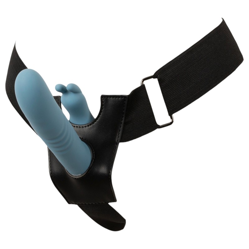You2Toys - 3 részes felcsatolható nyuszis lökővibrátor távirányítóval (kék) 145058 termék bemutató kép