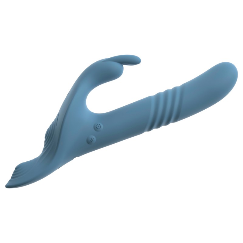You2Toys - 3 részes felcsatolható nyuszis lökővibrátor távirányítóval (kék) 145059 termék bemutató kép