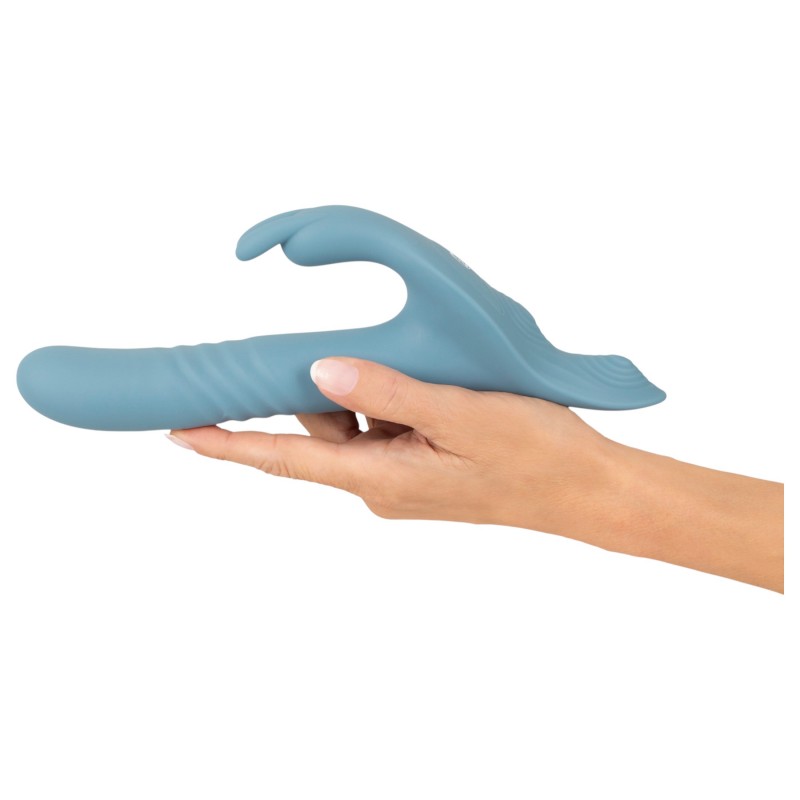 You2Toys - 3 részes felcsatolható nyuszis lökővibrátor távirányítóval (kék) 145063 termék bemutató kép