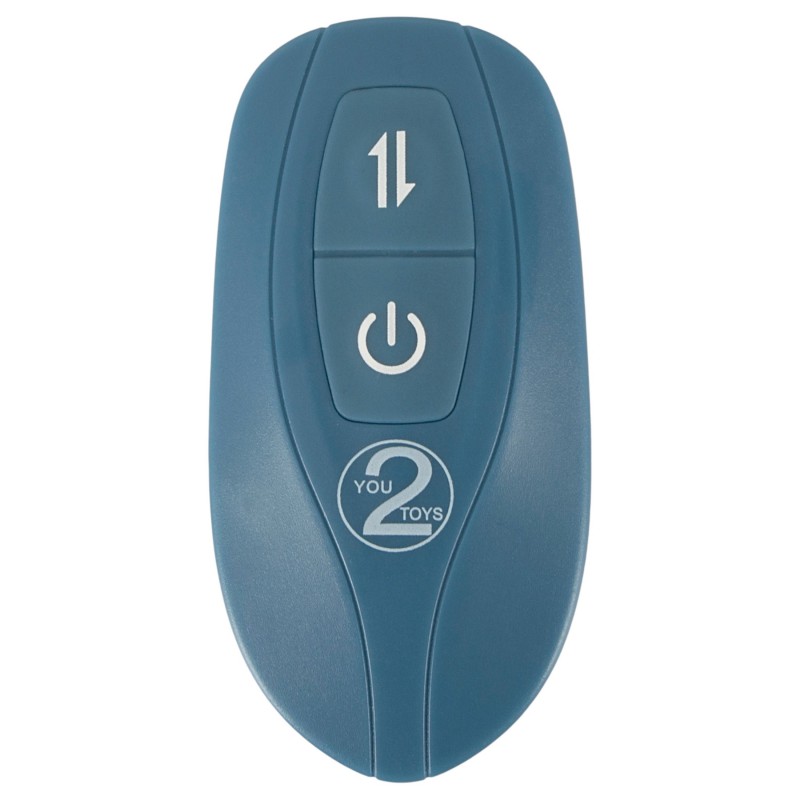You2Toys - 3 részes felcsatolható nyuszis lökővibrátor távirányítóval (kék) 145054 termék bemutató kép