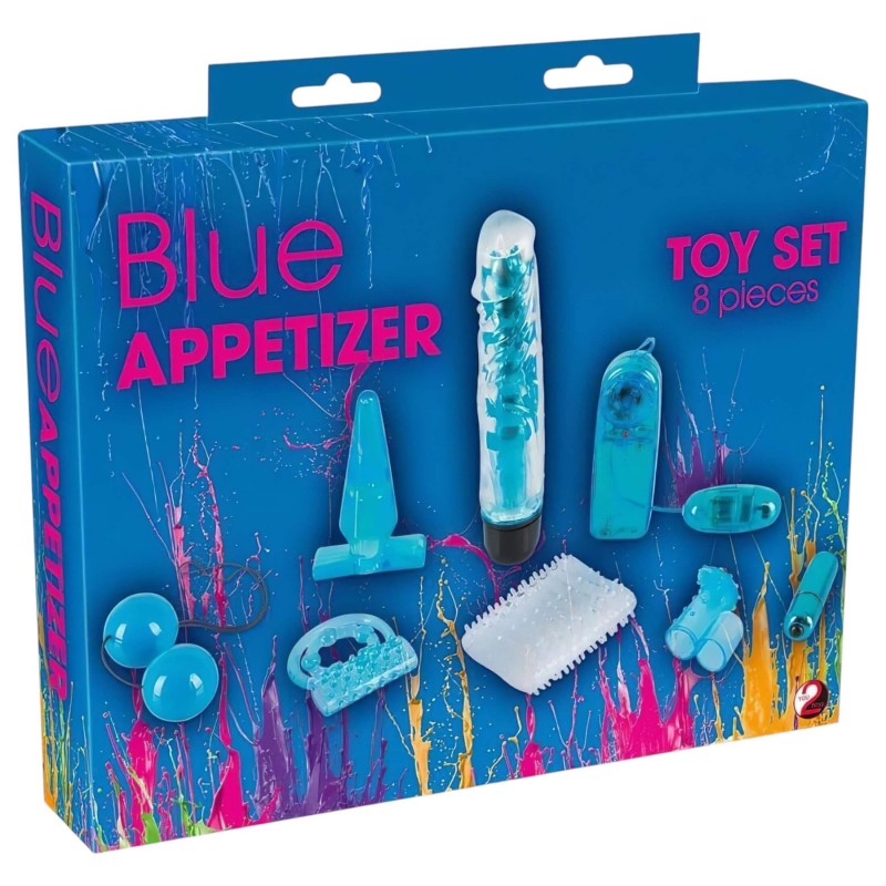 You2Toys - Blue Appetizer - vibrátoros készlet (8 részes) 108523 termék bemutató kép