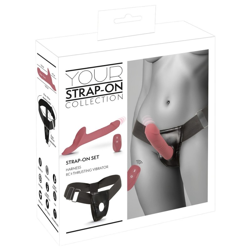 You2Toys - felcsatolható vibrátor szett (piros) 110169 termék bemutató kép