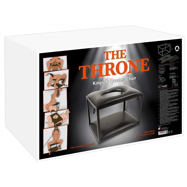 You2Toys The Throne - kötöző szék szett (8 részes) - fekete