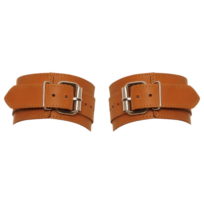 ZADO - bőr csukló bilincs (barna) 109222 termék bemutató kép