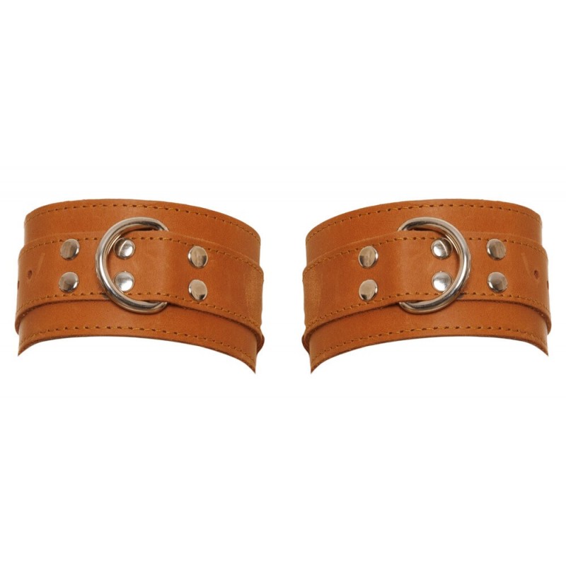 ZADO - bőr csukló bilincs (barna) 79837 termék bemutató kép