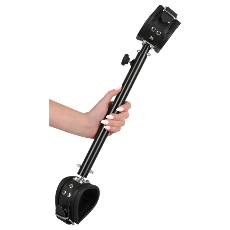 ZADO - kis lábterpesztő rúd, bondage szett (fekete) 164765 termék bemutató kép